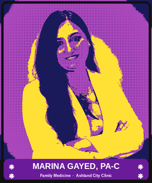 Marina Gayed, PA-C — pop-art portrait